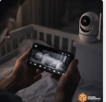 Câmera IP Wi-Fi 360° com Visão Noturna – Babá Eletrônica e Segurança Sem Fio