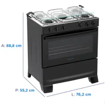 Fogão Mônaco Plus 5 Bocas Automático – Atlas
