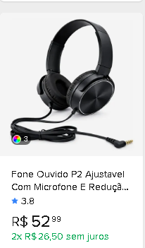 Fone de Ouvido com Microfone e Redução de Ruído – Home Office, Estudos e Games