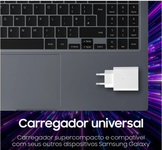 Notebook Samsung Galaxy Book4 – Intel Core i3, 8GB RAM, 256GB SSD, 15.6", Windows 11