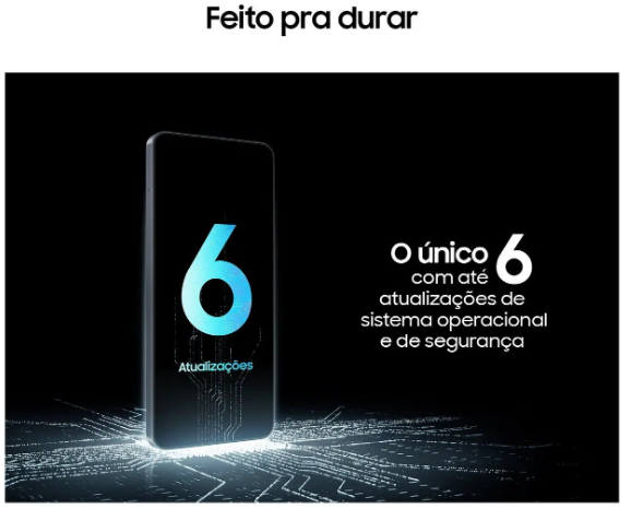 Smartphone Samsung Galaxy A17 5G – 128GB, 4GB RAM, Tela AMOLED, Preto
